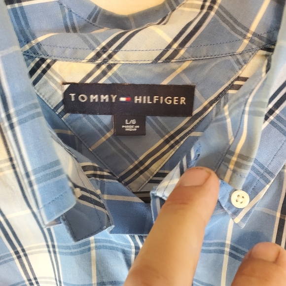 Mens Tommy Hilfiger Long Sleeve Button Down Shirt Sz Large - Picture 4 of 5